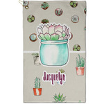 Cactus Golf Towel - Poly-Cotton Blend - Small w/ Name or Text