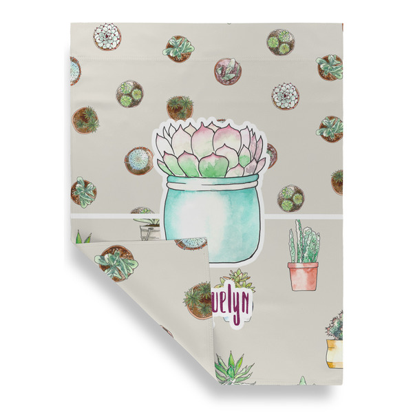 Cactus House Flags - Double Sided - FRONT FOLDED