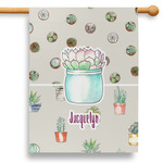 Cactus 28" House Flag (Personalized)