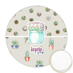 Cactus Printed Cookie Topper - 2.5" (Personalized)