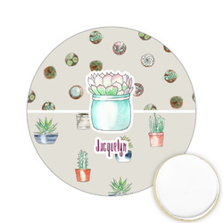 Cactus Printed Cookie Topper - 2.15" (Personalized)