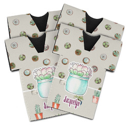 Cactus Jersey Bottle Cooler - Set of 4 (Personalized)