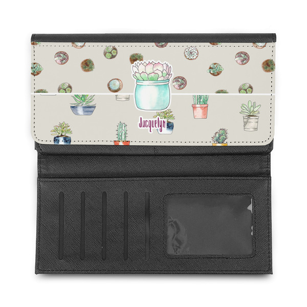 Cactus Ladies Wallet - Half Way Open