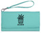 Cactus Ladies Wallet - Leather - Teal - Front View