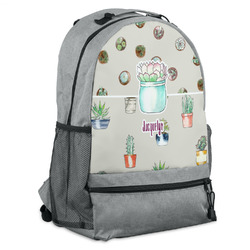Cactus Backpack - Grey (Personalized)