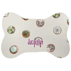 Cactus Bone Shaped Dog Food Mat (Personalized)