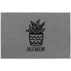 Cactus Large Gift Box w/ Engraved Leather Lid (Personalized)