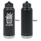 Cactus Laser Engraved Water Bottles - Front Engraving - Front & Back View