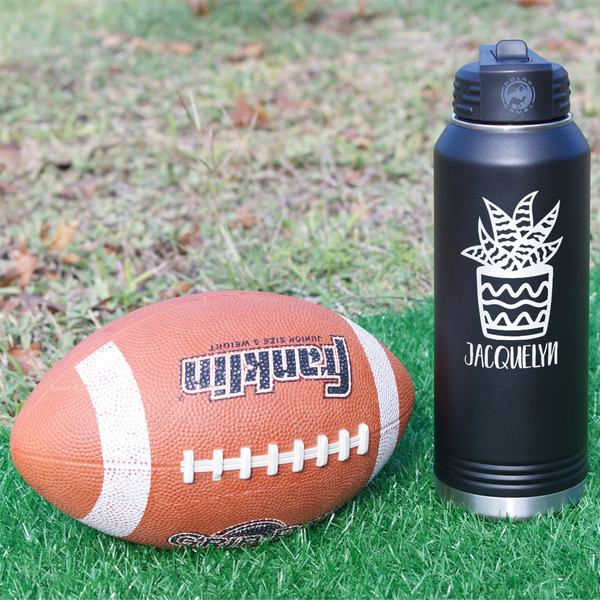 Cactus Laser Engraved Water Bottles - In Context