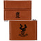 Cactus Leather Business Card Holder - Front Back