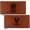 Cactus Leather Checkbook Holder Front and Back