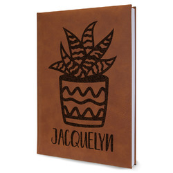 Cactus Leather Sketchbook - Large - Double Sided (Personalized)