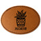 Cactus Faux Leather Iron On Patch - Oval (Personalized)