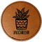 Cactus Faux Leather Iron On Patch - Round (Personalized)