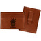 Cactus Leatherette Wallet with Money Clips - Front and Back