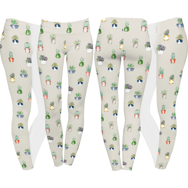 Succulents Leggings Turn Around - Apvl