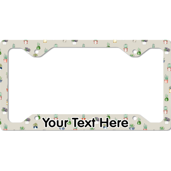 Custom Cactus License Plate Frame - Style C (Personalized)