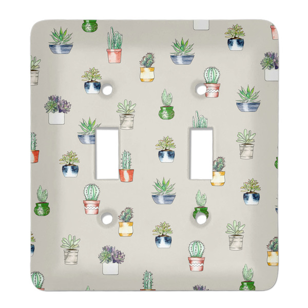 Custom Cactus Light Switch Cover (2 Toggle Plate)