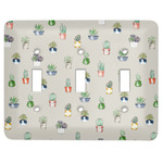 Cactus Light Switch Cover (3 Toggle Plate)