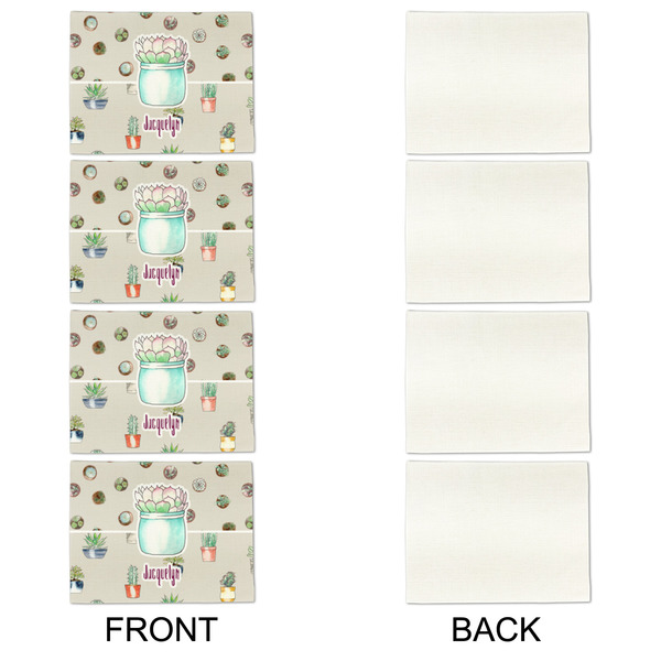 Cactus Linen Placemat - APPROVAL Set of 4 (single sided)