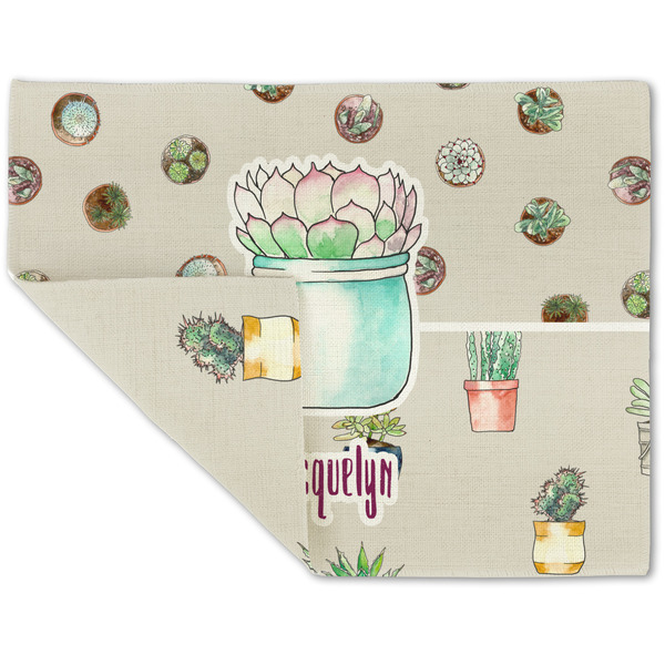 Cactus Linen Placemat - Folded Corner (double side)