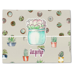 Cactus Single-Sided Linen Placemat - Single w/ Name or Text