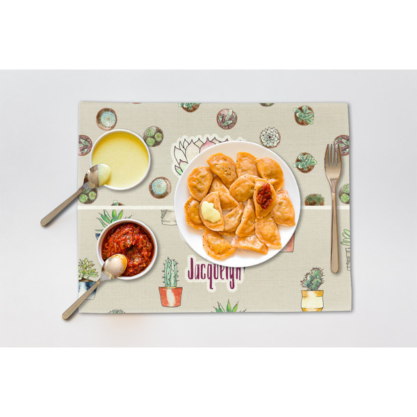 Cactus Linen Placemat - Lifestyle (single)