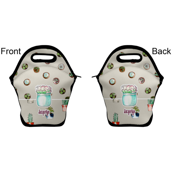 Cactus Lunch Bag - Front and Back