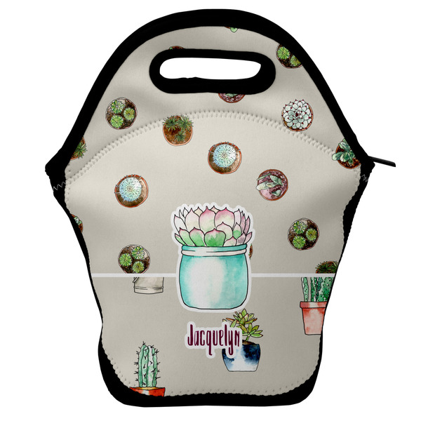 Custom Cactus Lunch Bag w/ Name or Text