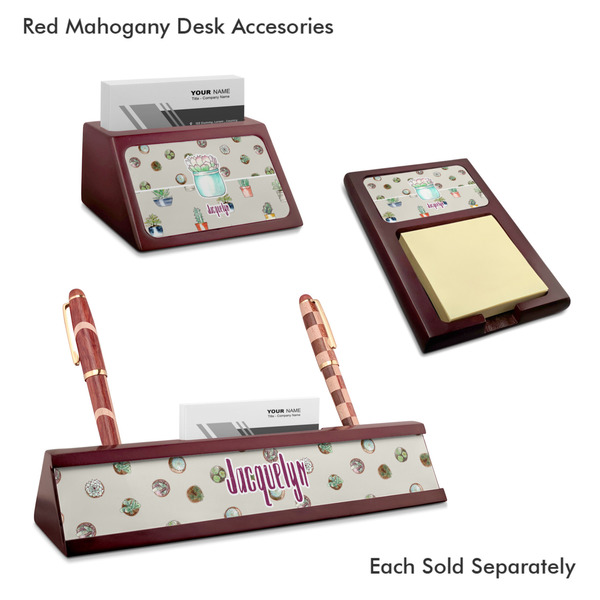 Cactus Mahogany Desk Accessories