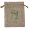 Cactus Medium Burlap Gift Bag - Front (Personalized)