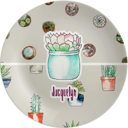 Cactus Melamine Salad Plate - 8" (Personalized)