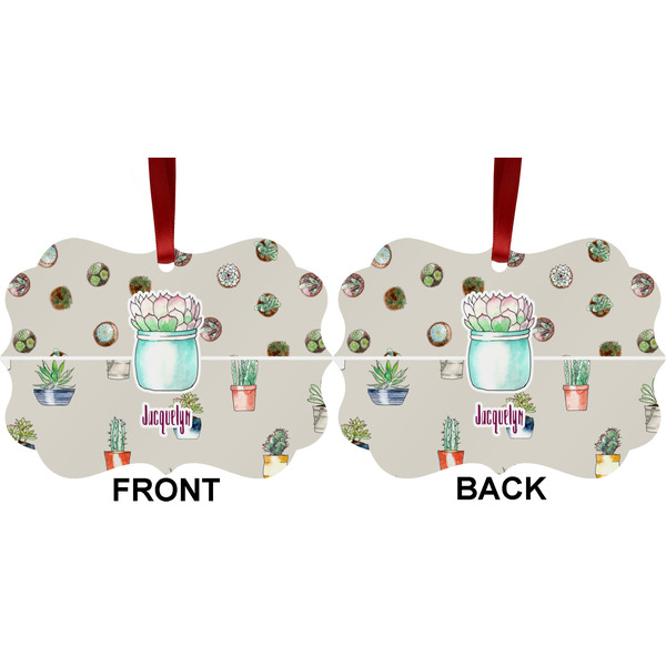 Cactus Metal Benilux Ornament - Front and Back (APPROVAL)