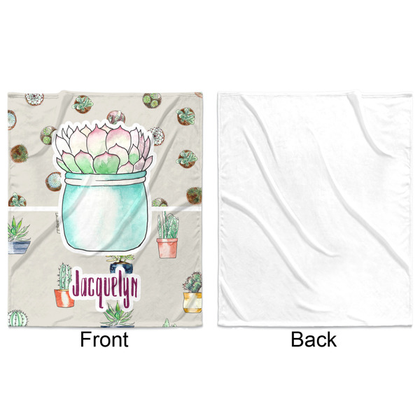 Cactus Minky Blanket - 50"x60" - Single Sided - Front & Back