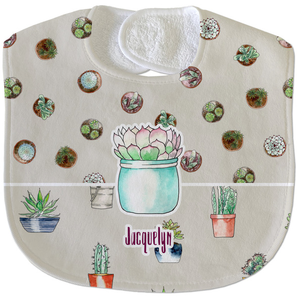 Cactus New Baby Bib - Closed and Folded