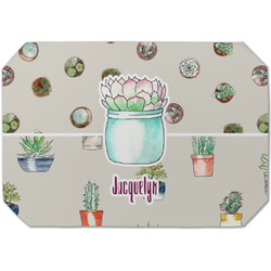 Cactus Dining Table Mat - Octagon (Single-Sided) w/ Name or Text