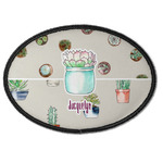Cactus Iron On Oval Patch w/ Name or Text