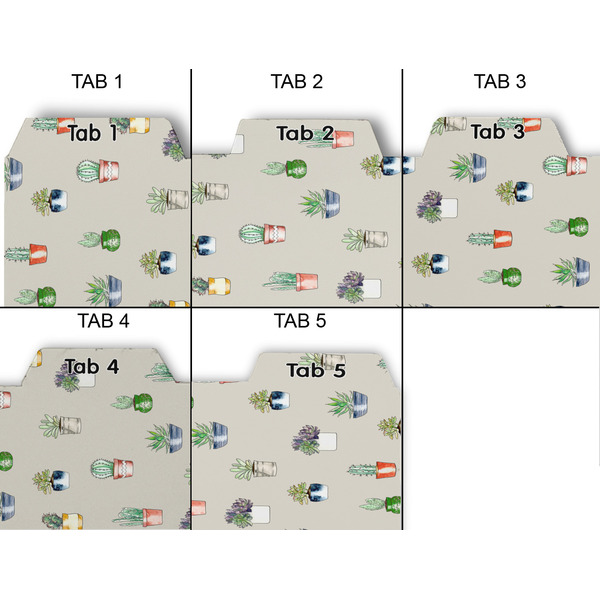 Cactus Page Dividers - Set of 5 - Approval
