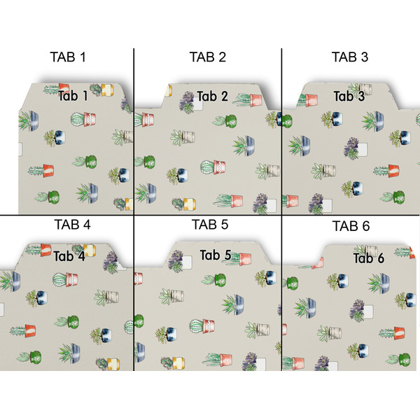 Cactus Page Dividers - Set of 6 - Approval
