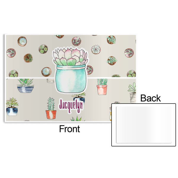Cactus Disposable Paper Placemat - Front & Back