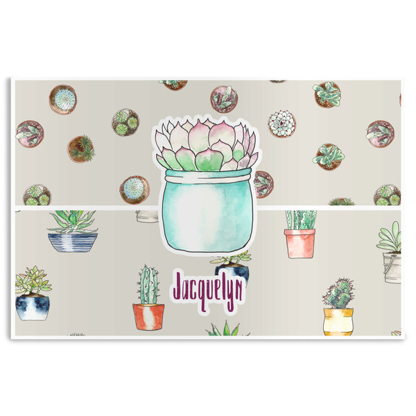 Custom Cactus Disposable Paper Placemats (Personalized)