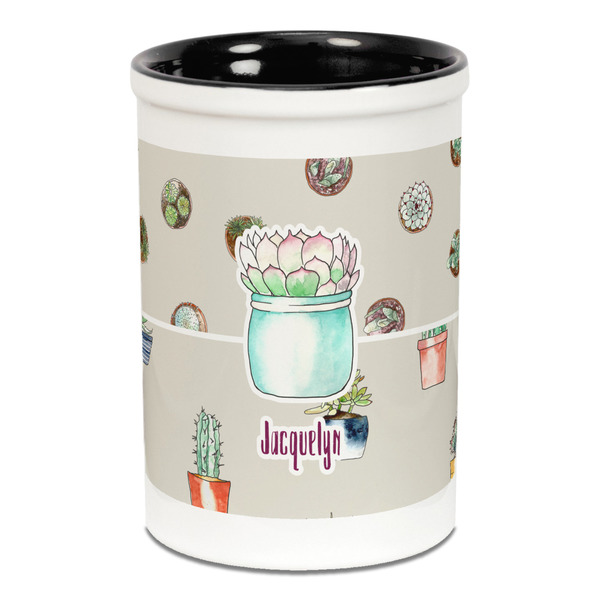 Cactus Pencil Holder - Black