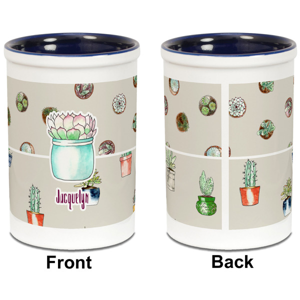 Cactus Pencil Holder - Blue - approval