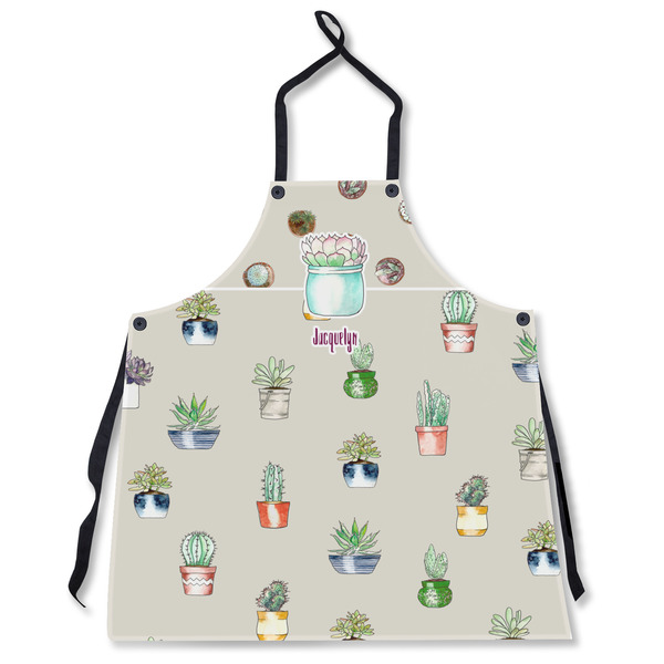 Custom Cactus Apron Without Pockets w/ Name or Text
