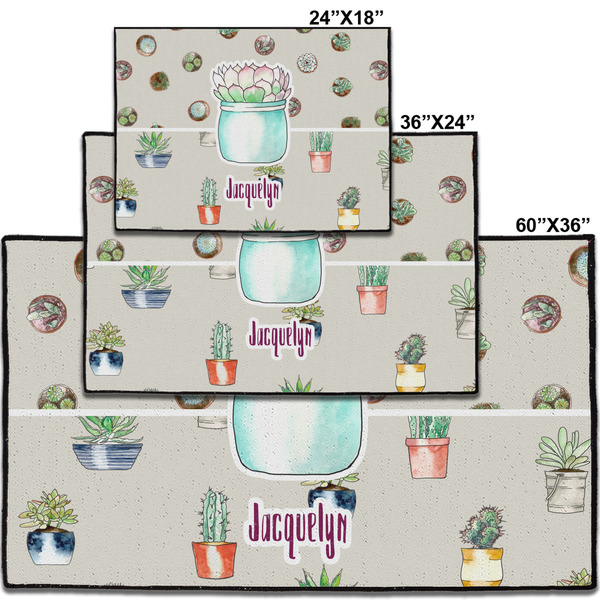 Cactus Personalized Door Mat - Group Parent IMF