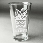 Cactus Pint Glass - Engraved (Personalized)