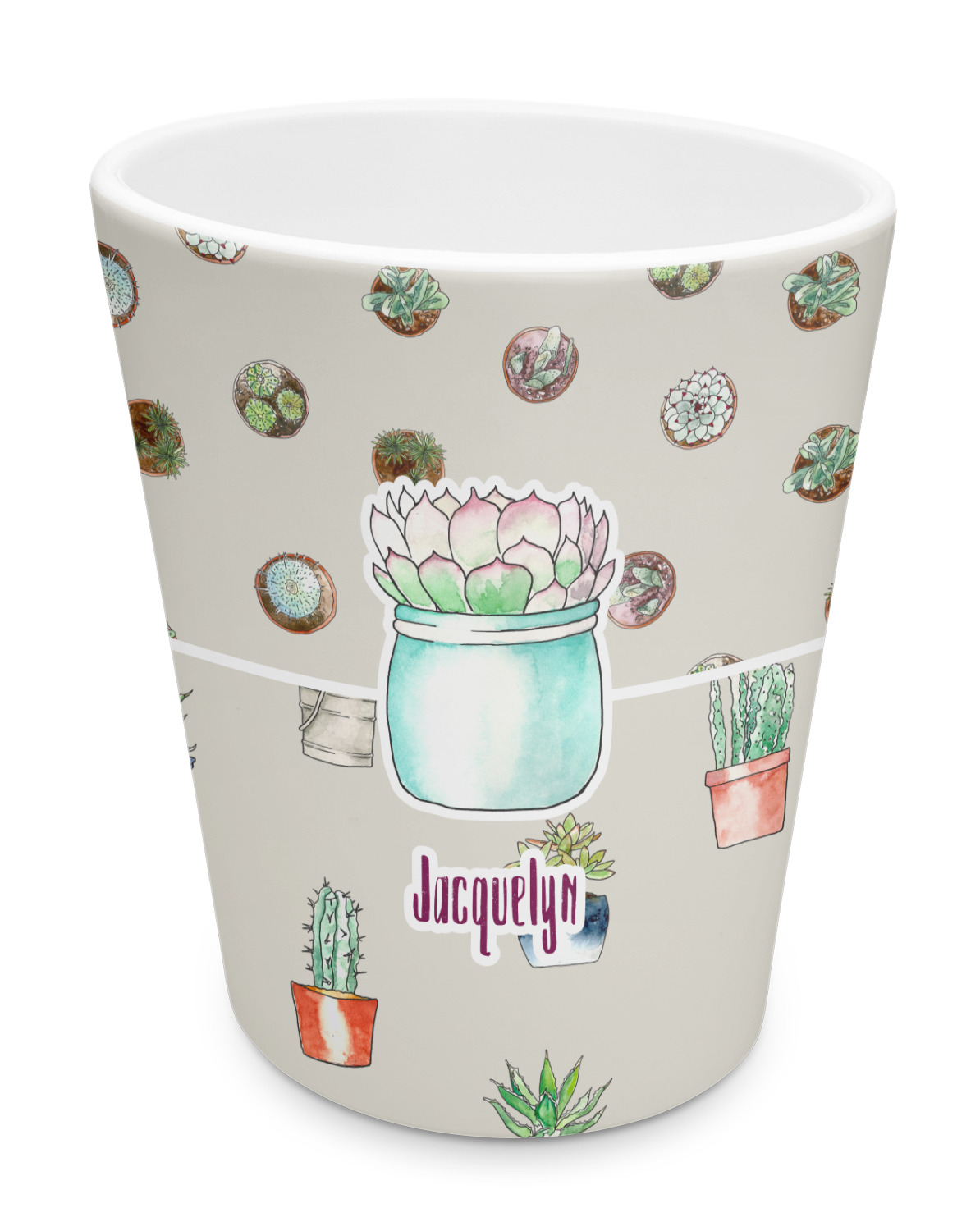 Cactus Plastic Tumbler 6oz (Personalized) YouCustomizeIt