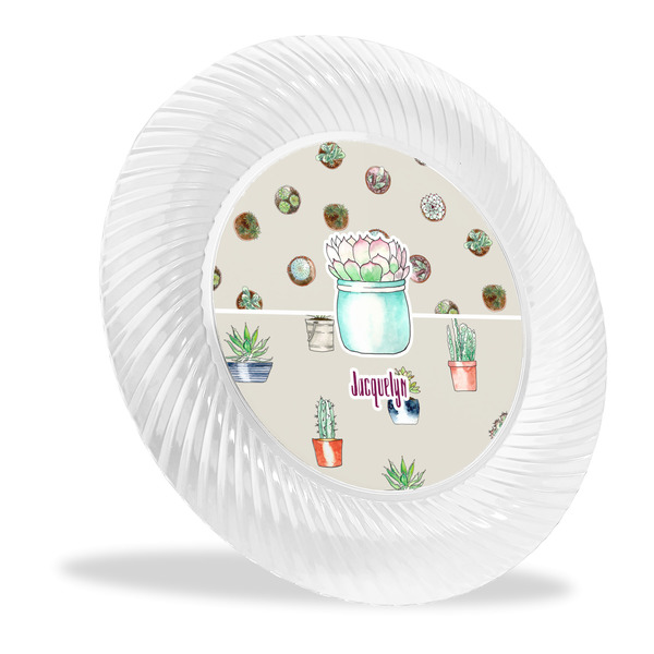 Custom Cactus Plastic Party Dinner Plates - 10" (Personalized)
