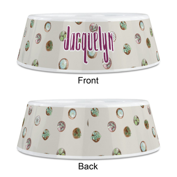 Cactus Plastic Pet Bowls - Medium - APPROVAL