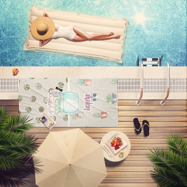 Cactus Pool Towel Lifestyle